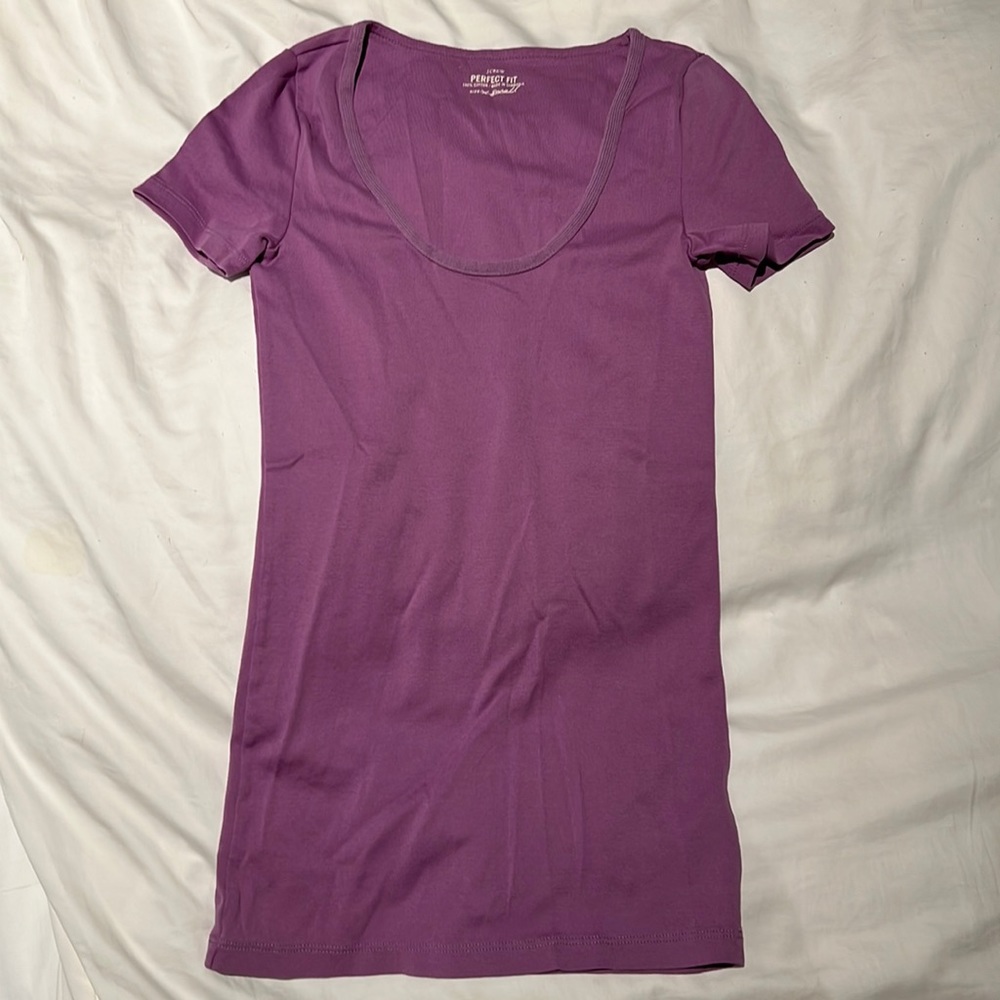J. Crew Perfect Fit T-shirt Purple Size XS NWOT